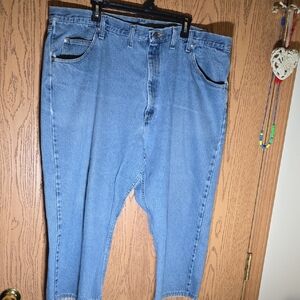 Wrangler Relaxed Fit Denim Jeans - Blue 44x32